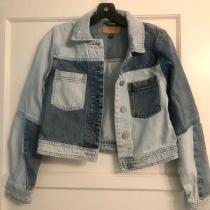 BLANKNYC Women's Denim 2 Tone Jacket